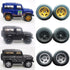 XYELKW 9 Set 1/64 1 64 3 3 1/64 Wheels for Trucks Wheels Off Road Simulation Custom Rubber Tires with Colors & Styles