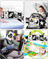 0-6-12 Tummy Baobrava High Contrast Baby Toys, Black and White Newborn Toys for Brain Development, Soft Baby Books
