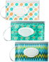LOYMOK 3 Pack On The Go Wipes Dispenser,Refillable Baby Wipes Container for Travel,