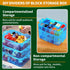 Stackable Storage Box for Lego with 30 Compartments - Organizer for Barbie Dolls and Toy Bins