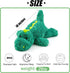 16" Green Dinosaur Weighted Stuffed Animal, 2 Pounds Sensory Comfort Plush Toy Gift for Kids & Adults
