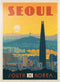 MyPuzzle South Korea: Vintage Poster - Premium 1000 Piece Jigsaw Puzzle for Adults, Seoul