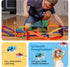 PicassoTiles Magnetic Race Track Toys Set for Toddlers, Includes 2 Trucks, Building Blocks for Kids Age 3+