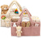 Shinylin 2 Pack Diaper Caddy Organizer Baby Caddy Organizer with Handle Nursery Storage