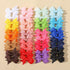 40PCS 2 Inch Baby Hair Bows Clips for Girls, Grosgrain Ribbon Fully Lined Infant Hair Clips Accessories for Baby Girls