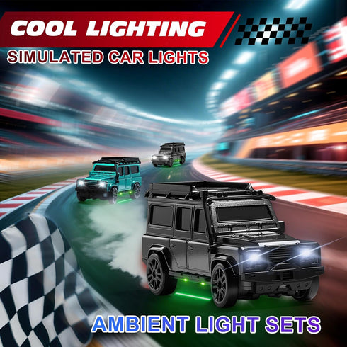 1/64 2.4Ghz Scale Desktop Drift RC Car,Mini RC Sports Car with Gyro Mini Drift Racing Remote Contrl Cars Model Toys