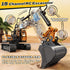 3 4 5 6 7 8 15 2.2 lb 4-6 RC Excavator Toys for Year Old Toddler Boys, Channel Remote Control Construction Toys