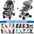 Stroller Rain Cover and Baby Stroller Mosquito Net, Universal Waterproof Windproof Protection Set