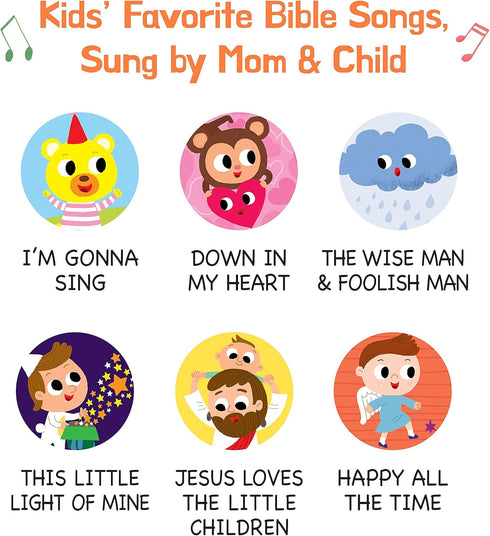 6 Dance with Jesus Christian Sound Books for Kids - Bible Songs for Toddlers Christian Gifts for Kids - Baby Bible