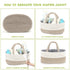 Maliton Diaper Caddy Organizer for Baby - Cotton Rope Gift Basket, Portable Nursery Storage for Baby Stuff