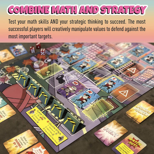 Outnumbered: Improbable Heroes Board Game - A Mensa Award Winning Superhero Math Game | Fun & Educational Game