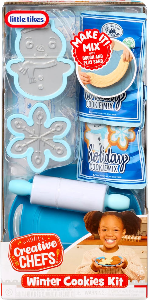 6 Set, 3+ Little Tikes Creative Chefs Holiday Cookies Kit with Accessories, Pretend Play Cooking for Boys and Girls