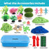 Kaelinda 3-4 5-8 8-12 Axolotl Sensory Bin for Kids - Axolotl Toys Sand Sensory Toy with Lid, Art and Craft Axolotl