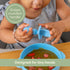 Upward Baby 3 Pack Silicone Feeding Spoons with Anti Choke Barrier, Self Feeding Toddler Utensils
