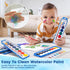 36 Pack Set, 8 Watercolor Paint Washable Watercolor Paint Bulk for Kids, Water Color Paint with Paint Brushes, Ideal