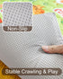 50x50, Foam Baby Play Mat Removable and Machine Washable Cover, Thicken Cushioning Playmat and Perfect for Playpen