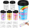 Yiyiring Set of 12 Mother's Day DIY Color Your Own Cups 10 oz