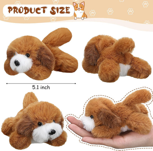 8 5 Inch Sumind Pcs Christmas Dog Stuffed Animals Bulk Assorted Cute Stuffed Puppy Dogs Small Animal for Xmas Holiday
