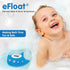 Elepho eFloat Digital Baby Thermometer - Waterproof Device for Bathtub, Monitors Water & Room Temperature (Blue)