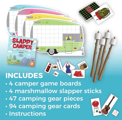 2-4 5 MindWare Slappy Camper Strategy Game - Think Fast and Fill Your Camper for Players Ages and Up