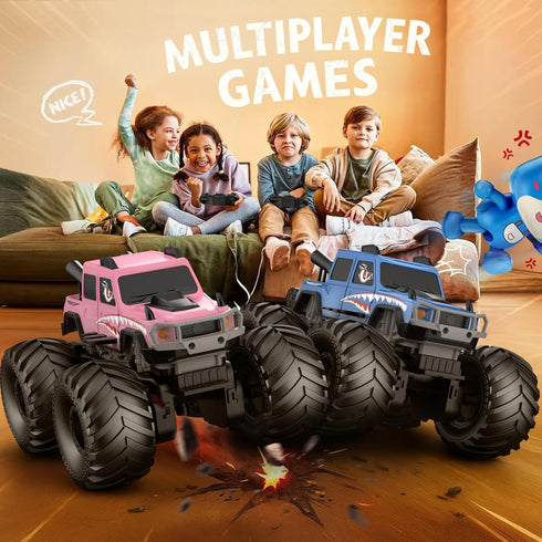 360Rotate 4x4 2.4GHz 6 7 8 9 10 11 12+, NQD Monster Truck Toys, Waterproof RC Truck, Amphibious Remote Control Monster
