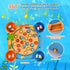 Magnetic Fishing Game Set - Fish Toys with 21 Fish and 6 Poles, Rotating Board and On-Off Music Switch - Fun Fishing Toy Board Games for Kids and Toddlers Age 3 4 5 6 7 8 and Up (Blue)