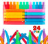 soulFr 24 Pack Pop Tubes,Fidget Toys Bulk for Kids 8-12, Sensory Toys Party