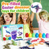 IRRONN 24Pcs 3D 3D Easter Eggs with Printed Dragons Inside,Articulated Printed Dragon for Easter Basket