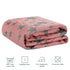 NTBAY 3 Layer Toddler Blanket - Muslin Cotton Jacquard, Lightweight Thermal Baby Blanket, 30"x40", Red and Black Star