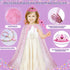 Set Playsets,Dress Set, 3-6 Tea Party for Little Girls,PRE-WORLD Princess Tea Time Toy with Food Sweet Treats Up