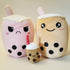 Original Boba Tea Reversible Plush, Happy to Mad Boba