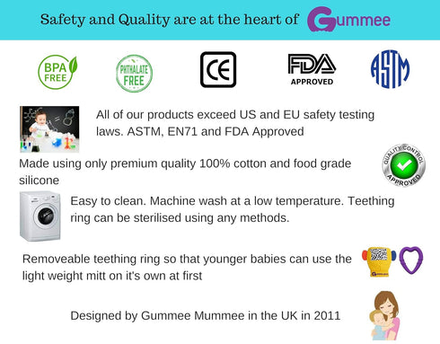 Heart-Shaped Silicone Baby Teether Teething Ring, BPA Phthalate Free Non-Toxic Toy for 3 Months+ (Red)