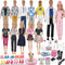 71Pcs Doll Clothes and Accessories for 12 Inch Boy and Girl Dolls, Pet Care Set with 25 Wear Clothes