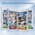 50ct 35pt Magnetic Card Holder for Trading Cards, Ultra Clear Baseball Card Holder, Hard Plastic Protectors for Sports