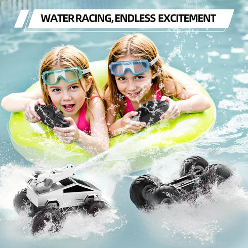 iFldnnry 1:16 2.4GHz 22KM/H 4WD 6 7 8 9 10+ Remote Control Car RC Truck - Amphibious Fast Car with Water Cannon