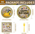 96 350GSM Set 24 Grencian PCS Handyman Tools Party Supplies Handyman Tools Party Plates Disposable Handyman Tools