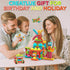 144 3D 3-8 Contixo pcs Bristle Shape STEM Building Toys, Construction Learning Stacking Educational Block, Creativity
