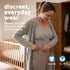 plusOne Breast & Body Massager for Breastfeeding and Postpartum Care Heated Lactation Support Tool, Hands-Free Bra-Fit