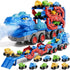 10 1 3-5 4-8, 9 3 4 5 6 7 8 in Dinosaur Truck Toys for Kids Toddlers Boys Dino Carrier Truck with Foldable Track