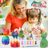 HAPMARS Paint Your Own Cat Lamp Kit - 2pcs DIY Geometric Cat Art Craft Painting Kits for Kids Ages 4-12