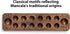 Set 17.3-Inch Yellow Mountain Imports Mancala with Solid Wood Board and Quartz Pebble Playing Pieces
