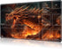 MTG Card Playmat with Magic Zone - Non-Slip Game Play Mat for TCG and RPG Games, 24 x 14 inches