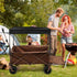 Setup Portable Folding Wagon Canopy Sunshade for Outdoor Activities Family-Friendly Utility Cart for Picnics Camping