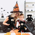 6 10 Inch Aoriher Pieces Black Bear Bulk Stuffed Animal Baby Shower Soft Cute Bear Plush Toys Sleeping and Playing Baby