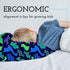16x22 5-10 Little Sleepy Head Youth Pillow with Hypoallergenic Cotton Pillow case Youth Pillows for Sleeping Age