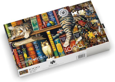Buffalo Games - Charles Wysocki - Frederick The Literate - 1000 Piece Jigsaw Puzzle for Adults, Finished Size 26.75 x