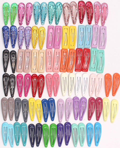 CÉLLOT 88 Pieces 2 Inch Snap Hair Clips - No Slip Metal Barrettes for Girls, Toddlers, Kids, Women