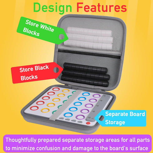 Aenllosi Hard Storage Case Compatible with GiiKER Smart Four 3D AI-Powered 4 in a Row Game, Protective Organizer