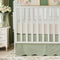 Brandream Scallop Edge Cotton Crib Skirt, Baby Boy, Baby Girl, Gender Neutral