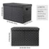 Toy Chest Box Storage Bins for Kids, Large Collapsible Organizer with Fabric Flip-Top Lid & Handles, Black 24.5x13x16